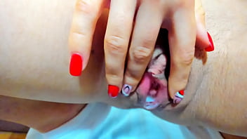 Beautiful Busty Brunette Myla Angel Stretches And Plays Her Pussy After Hot Sex With Boy!