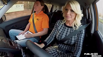 Busty Cougar Nailed In Missionary After Giving Bj In Car