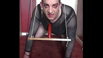 Crossdresser Rides His Cock Part 1