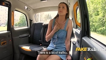 Perfect Girl With Perfect Skin Frees Her Boobs In The Taxi