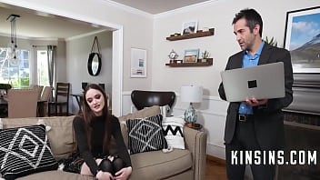 Gothic Step Daughter Tempts Dad