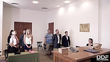 Judgement Day – Sexy Lawyer Negotiates Double Penetration