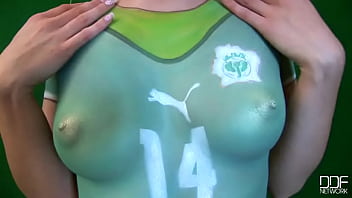 ⁣Football Fan Babe Posing For You