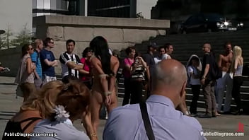 Gagged Bound Euro Slave Fingered