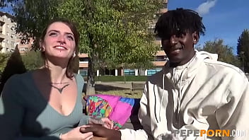 Malafalda Takes The Black Cock Challenge! She Has Great Fun At Her First Interracial