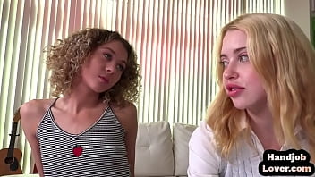 Skinny Hj Teen Wanks Cock And Talks Dirty In Pov 3some