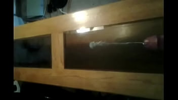 Stroking A Thick Load On The Table