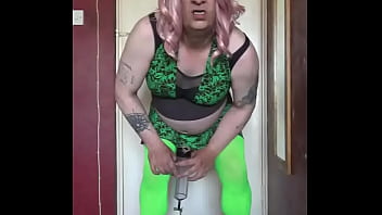 Bisexual Crossdresser Loves The Taste Of Piss As He Swallows His Own And Still Wanting Some Of Yours