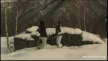 Gilda Roberts And Zafira Screw One Another In The Snow