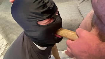 Cumslut Giving Sloppy Head And Gagging For That Alpha Nut