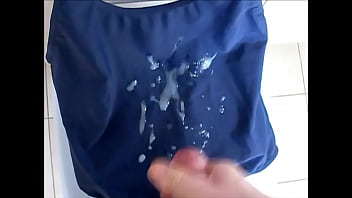 Blue Polyamid Swimsuit… Sperma-fetish