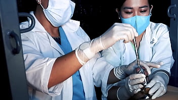 Dominafire Sadistic Nurse Sounding Chastity Slave