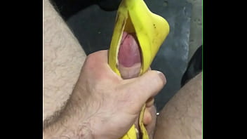 A Dangerous Criminal Is Fucking A Banana! Dirty Russian Talk! Moans! Verbal Humiliation