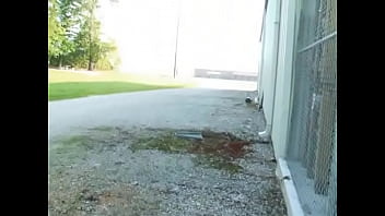 Jerking Off Outside At Work