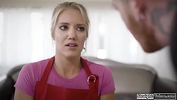 Small Tits Maid Gets Dped By 2 Thieves