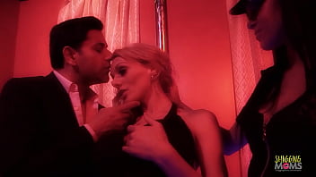 With His Big Cock Out The Blonde And Brunette Milfs Cannot Resist Having An Anal Foursome