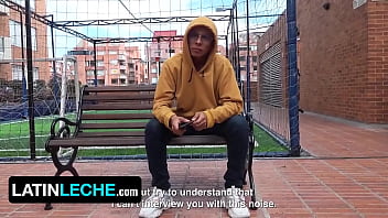 Hot Latino Stud Gets Tricked To Suck Stranger’ Dick During Interview In Bogota – Latin Leche