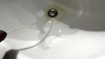 Big Yellow Pee In Sink