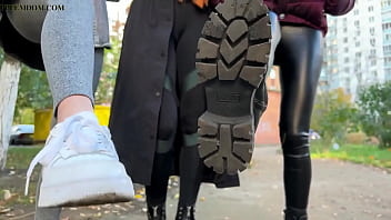 You Are Stopped By Unknown Girls To Be Humiliated – Pov Triple Spitting Femdom On Public