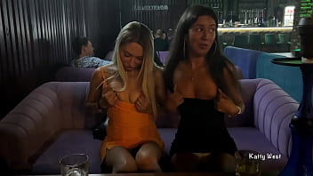 Girls Take Panties Off Restaurant – Flashing Public – Upskirt No Panties