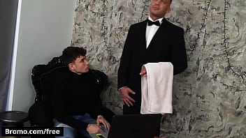 (simon Best) Rides His Butler’ (denny Chris) Hard Dick Until He Unloads On His Face – Bromo