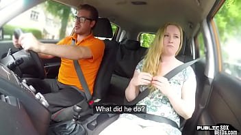 Car Instructor Fills Her Pussy With Cock In Pov Car Fuck