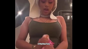 Cardi B Jerking Off Whipped Cream Can