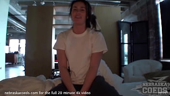 College Girl Filming Herself Showering