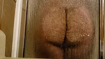Rubbing My Ass And Cock On My Shower Window