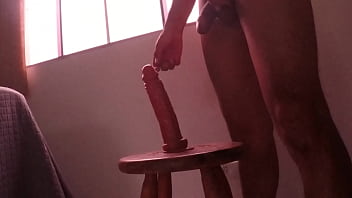 Insatiable Workout With Rubber Dildo Alone In Apartment