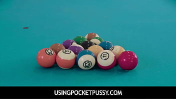 Usingpocketpussy – Teen Free Used On A Pool Table- Freya Von Doom