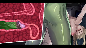 HGame-莎莉絲．地牢脫出-13~將大法師固定在調教架，第一次射精在屁股上，第二次內射中出