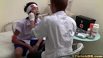 Asian Twink Fucked In Ass And Seduced By Doctor In Office