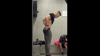 Straight Gym Studs In Tight Lycra