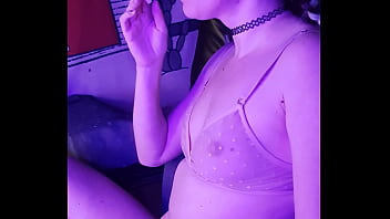 Stepsister Smokes Naked