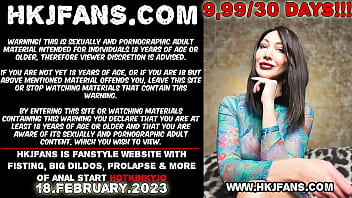 Hotkinkyjo Take In Her Ruined Asshole Rubber Fist From Mrhankeys, Self Anal Fisting _ Prolapse