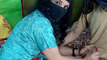 Boyfriend Was Surprised When His Indian Girlfriend Offered Him A Beautiful Handjob Following An Intense Session Of Fondling Her Sexy Boobs