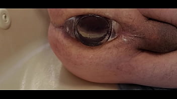 Clear Buttplug Stretching My Hole