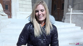 German Scout – Skinny Blonde Teen Candee Licious Pickup And Rough Fuck