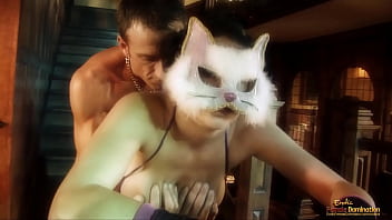 Masked Babe In Black Stockings Gets Fucked By A Big Dick