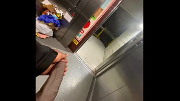 Bbc In Public Elevator Opening The Door (almost Caught)