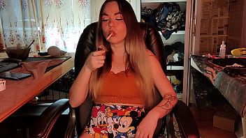 Stepsister Smoking Cigarettes