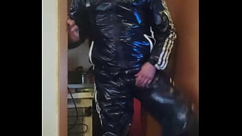 Shiny Trackie And Sneaker