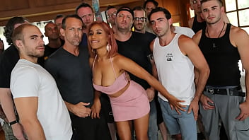 Young Busty Ebony Girl Takes On 15 White Cocks In A Blowbang (jenna J Foxx)