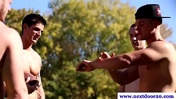 Muscled Amateur Jocks Massaging Cocks