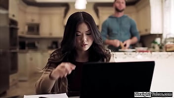 Milf And Bf Share Petite Asian Roommate