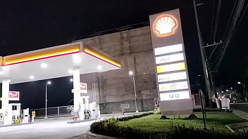 Horny Filipina Fucks At The (shell)gasoline Station And Eats Cum