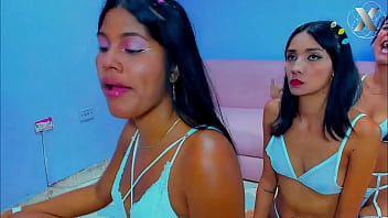 Slutty Stepsisters Get Together To Give A Surprise Blowjob To Their Stepfather