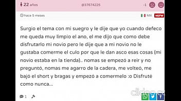 Perra Feminista Leyendo Secretos Morbosos Con Su Voz De Puta #2 Cuenta Como Su Suegro Le Mamó El Culo