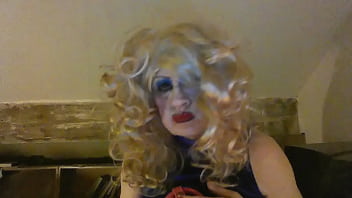 Cross-dressed Smoking Slut Wants Your Piss In Her Mouth